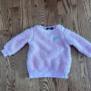 Pink Nike Sherpa sweatshirt